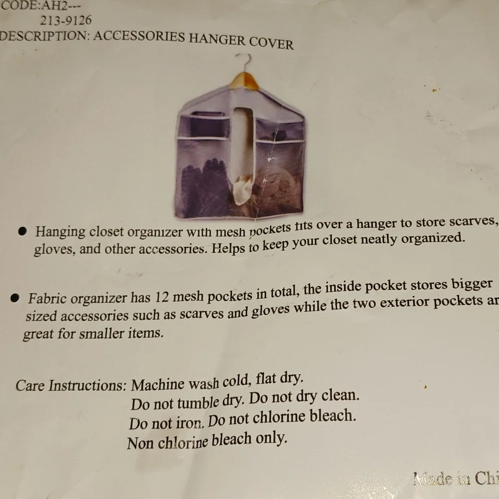 Accessories Hanger Cover